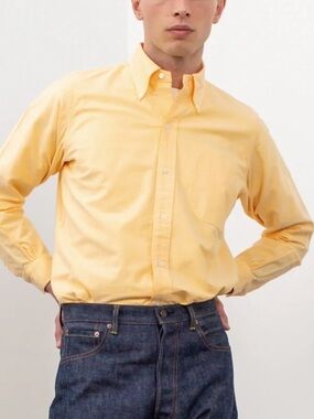 Anatomica Paris Ideal Oxford Button Down Shirt Made in Japan Cotton Size S